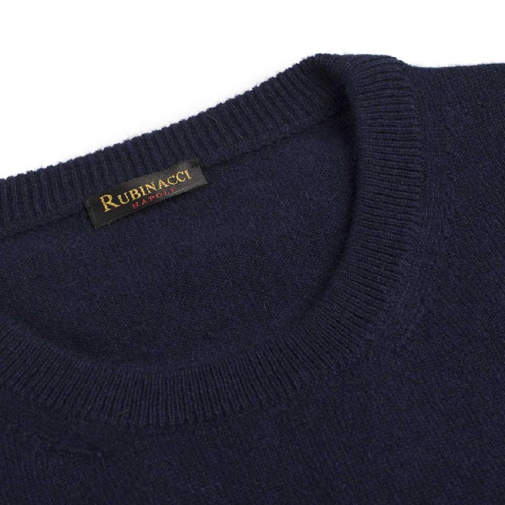 Rubinacci Girocollo In Cashmere Blu