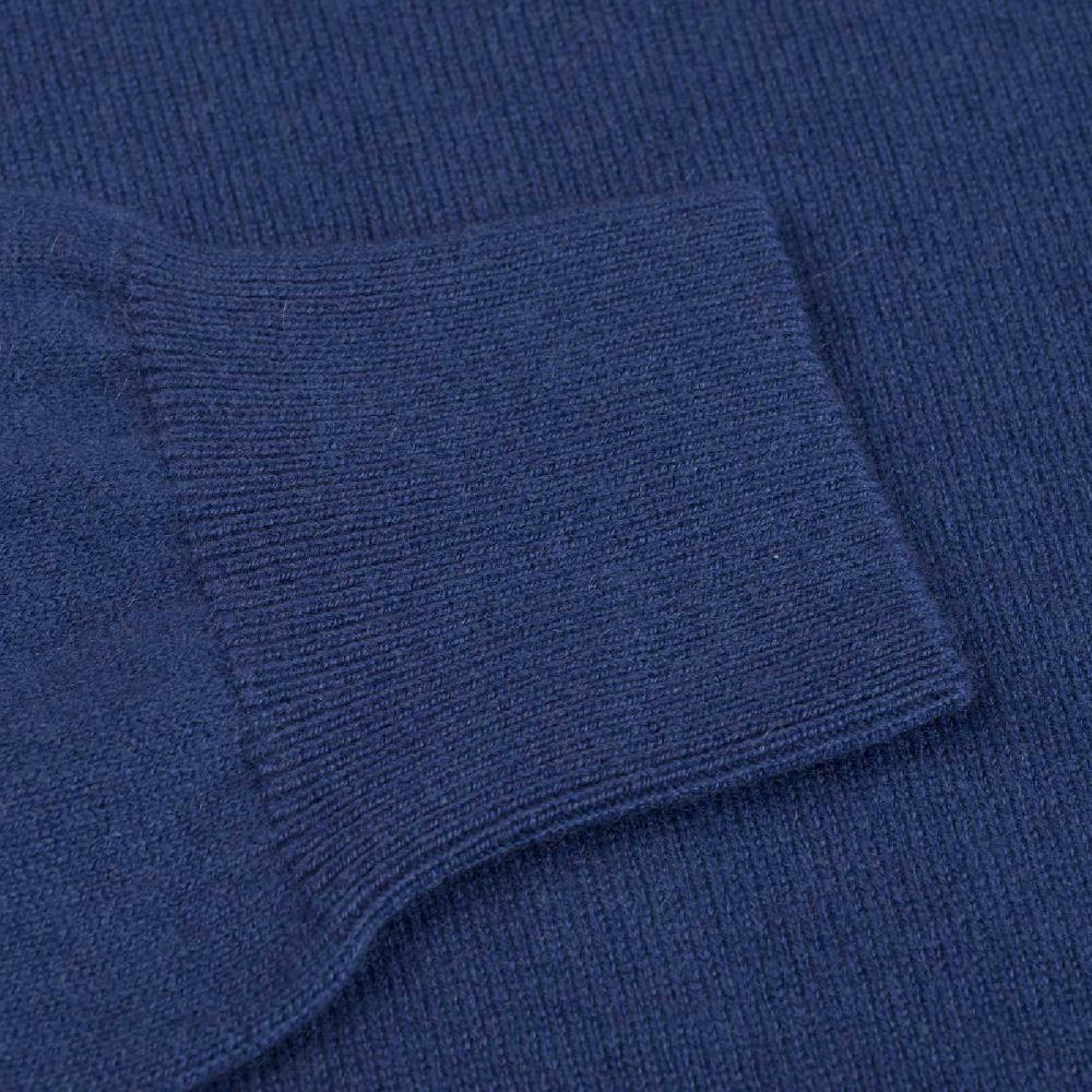 Rubinacci Girocollo In Cashmere Ceruleo