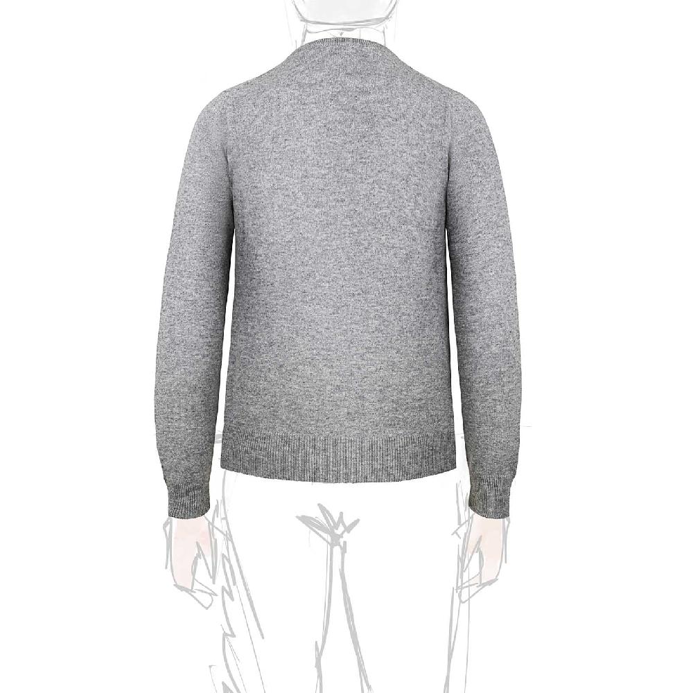 Rubinacci Girocollo In Cashmere Grigio