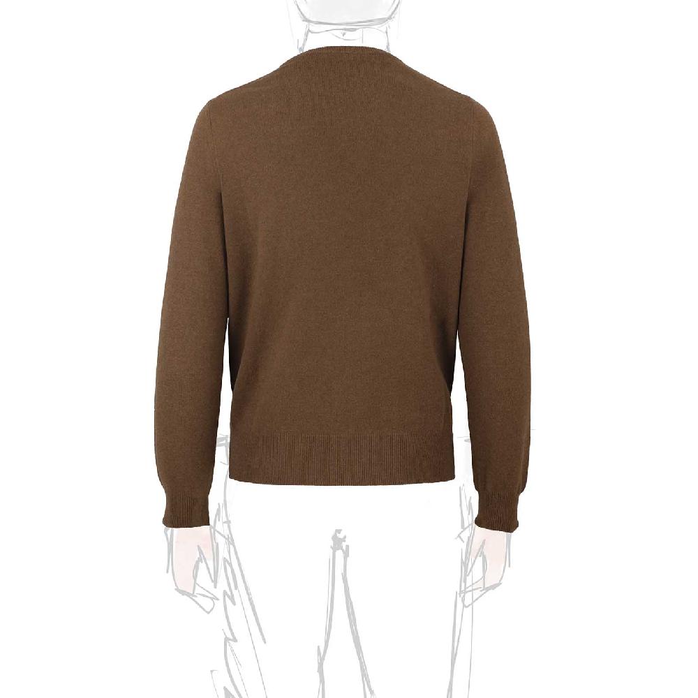 Rubinacci Girocollo In Cashmere Nocciola