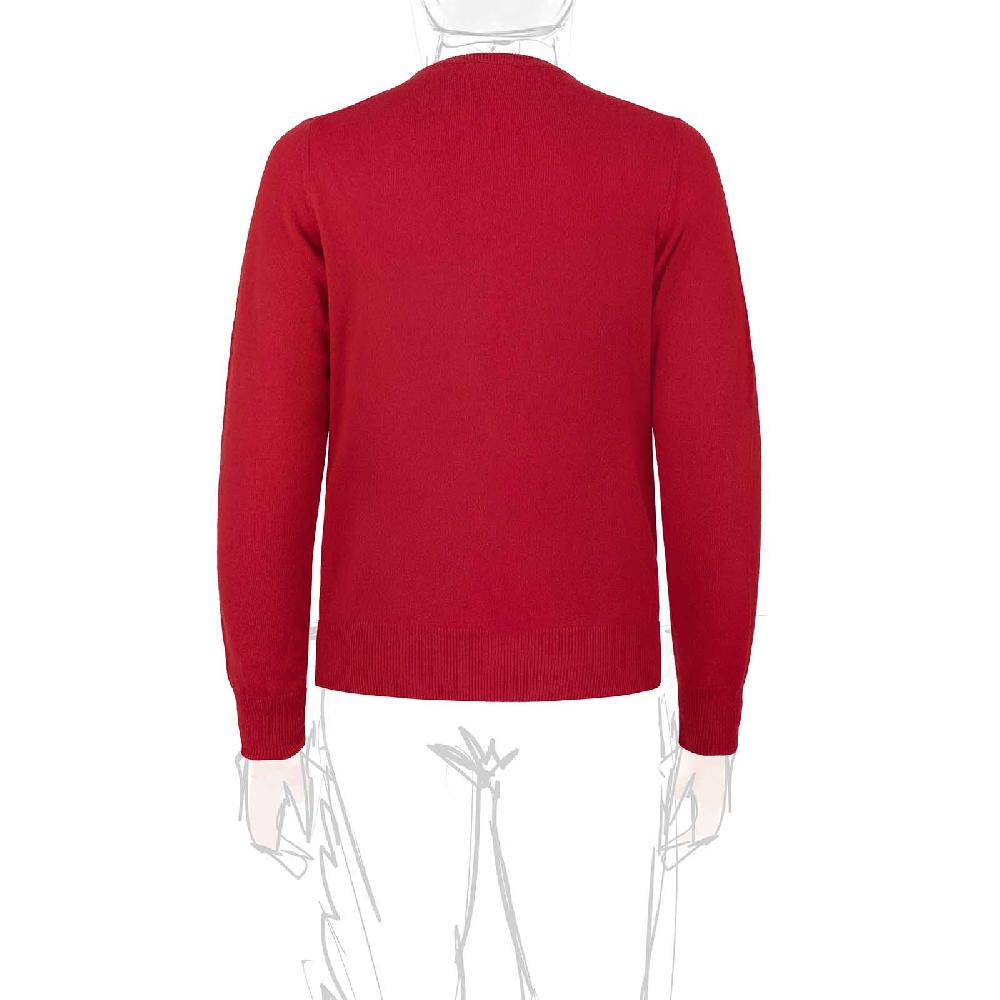 Rubinacci Girocollo In Cashmere Rosso