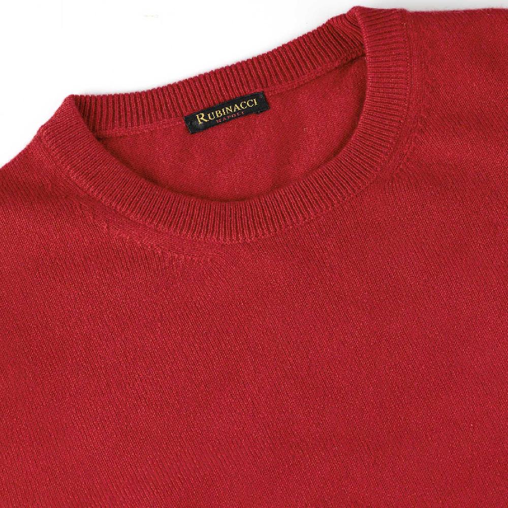 Rubinacci Girocollo In Cashmere Rosso