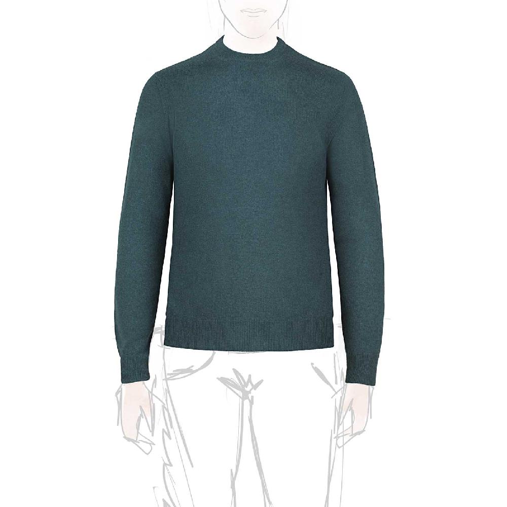 Rubinacci Girocollo in cashmere verde