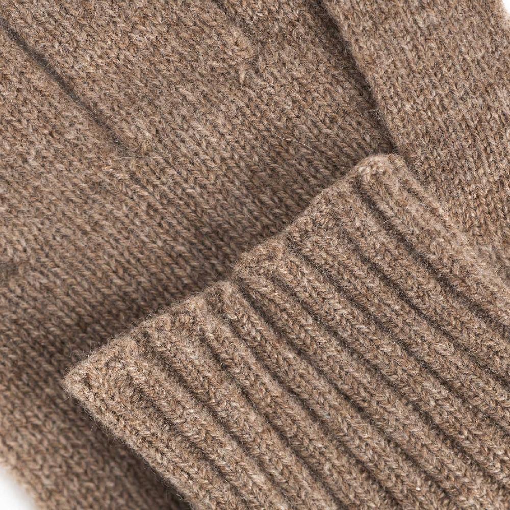 Rubinacci Guanti In Cashmere Nocciola