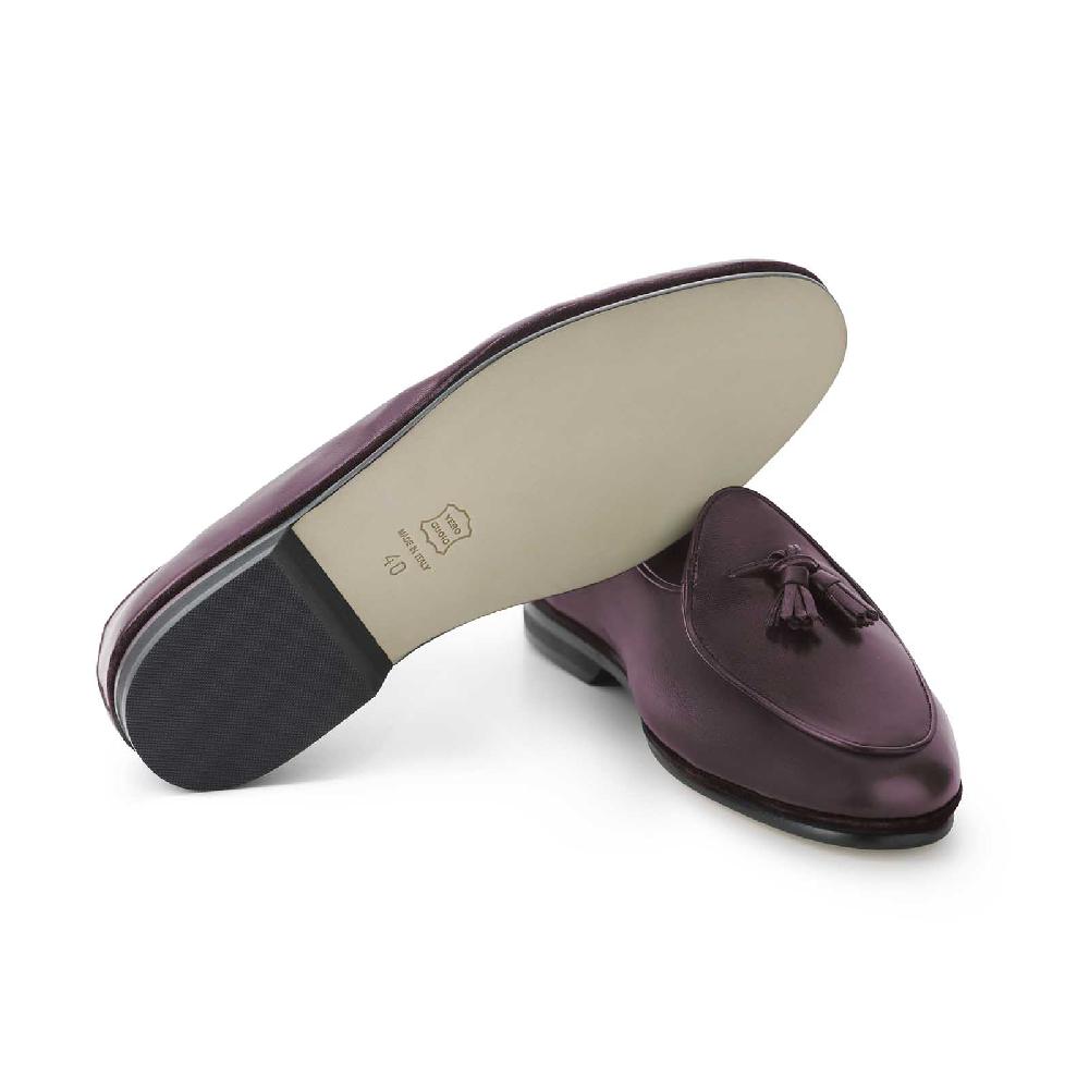 Rubinacci Marphy Nappa Bordeaux Con Nappine