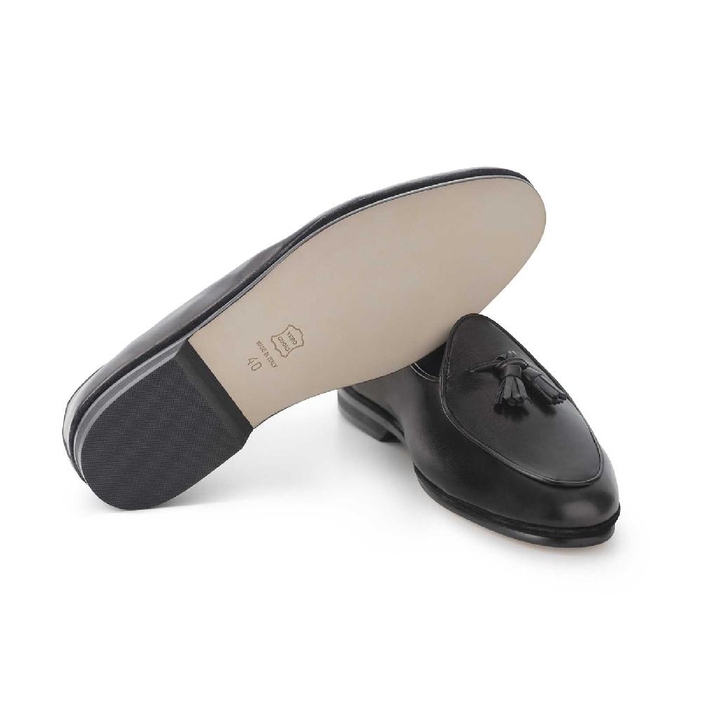 Rubinacci Marphy Nappa Nero Con Nappine