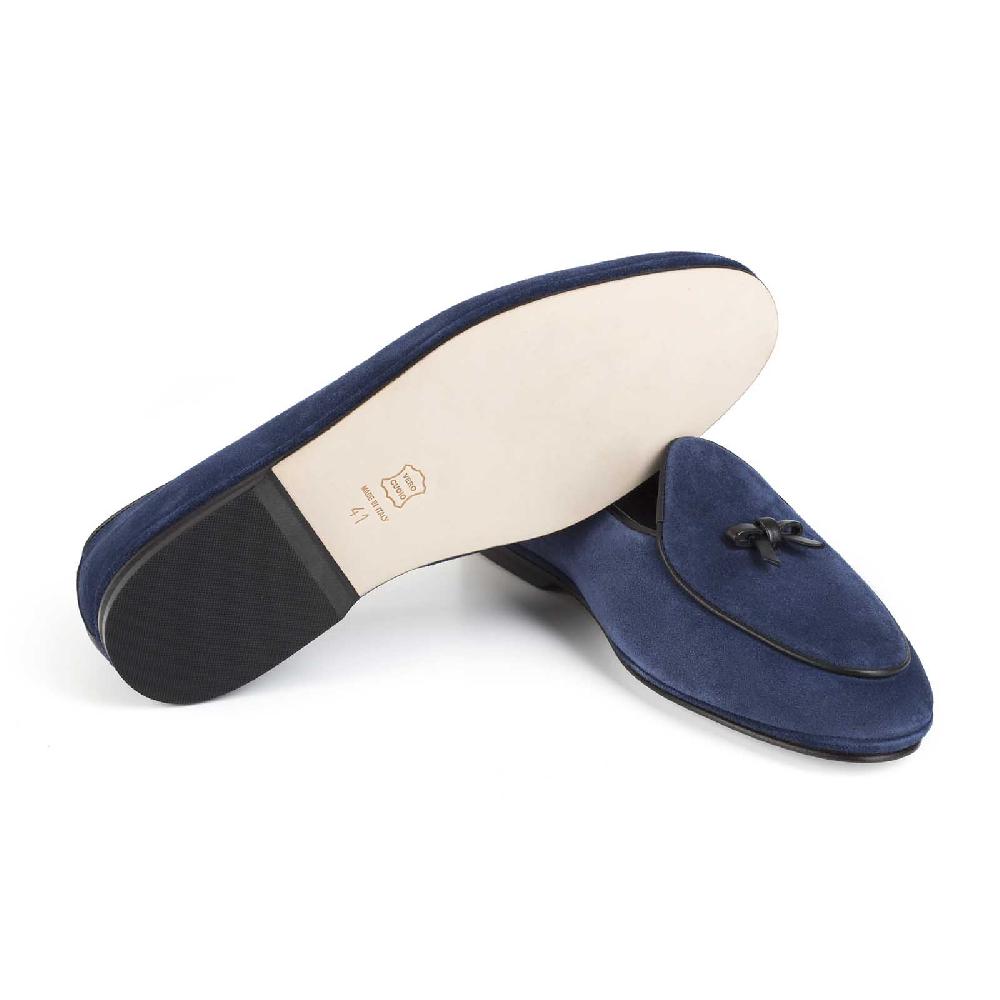 Rubinacci Marphy Velour Blu Chiaro