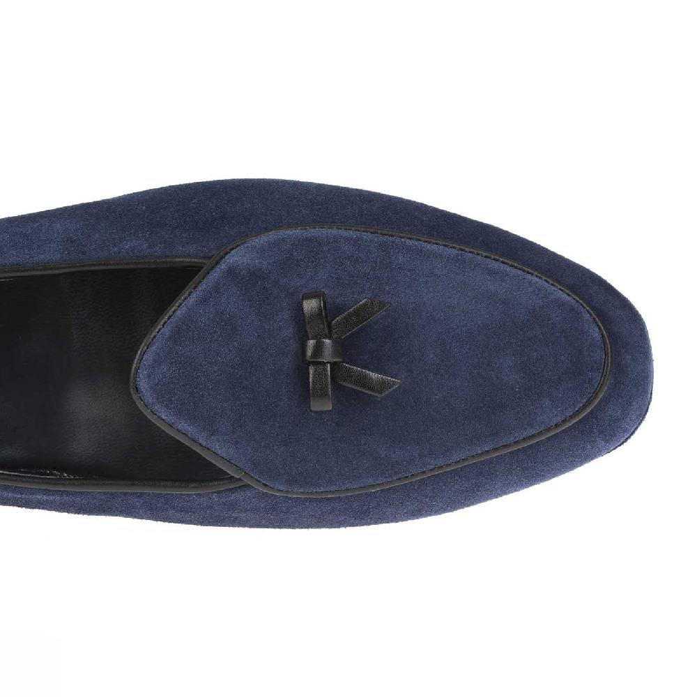 Rubinacci Marphy Velour Blu Chiaro