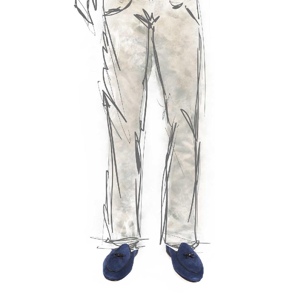 Rubinacci Marphy Velour Blu Chiaro