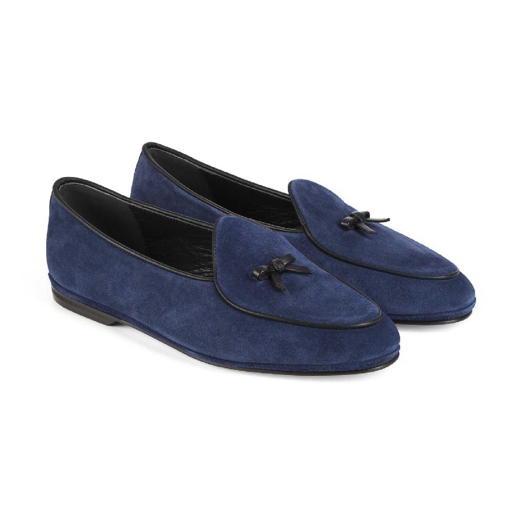 Rubinacci Marphy velour blu chiaro