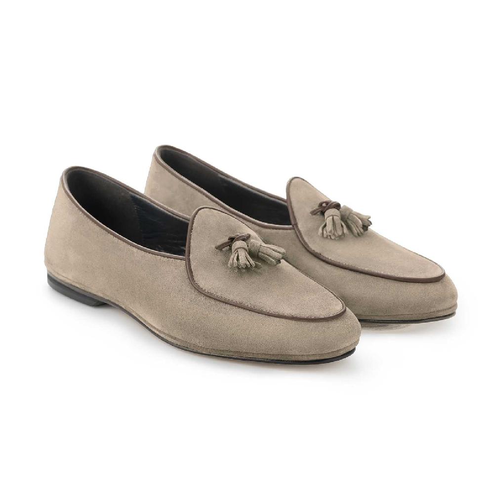 Rubinacci Marphy velour castoro con nappine