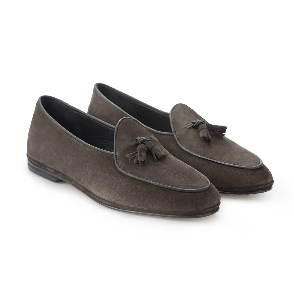 Rubinacci Marphy velour ebano con nappine