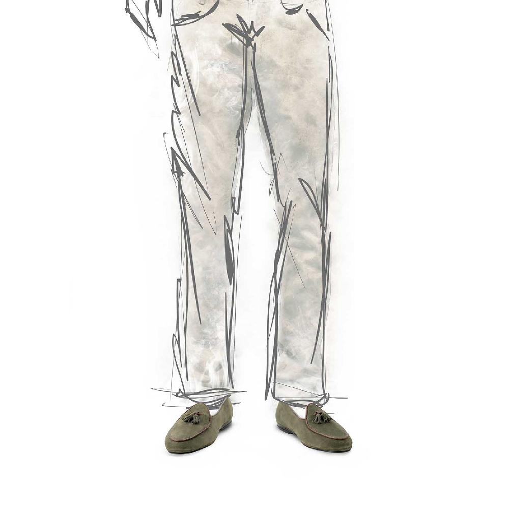 Rubinacci Marphy Velour Muschio Con Nappine