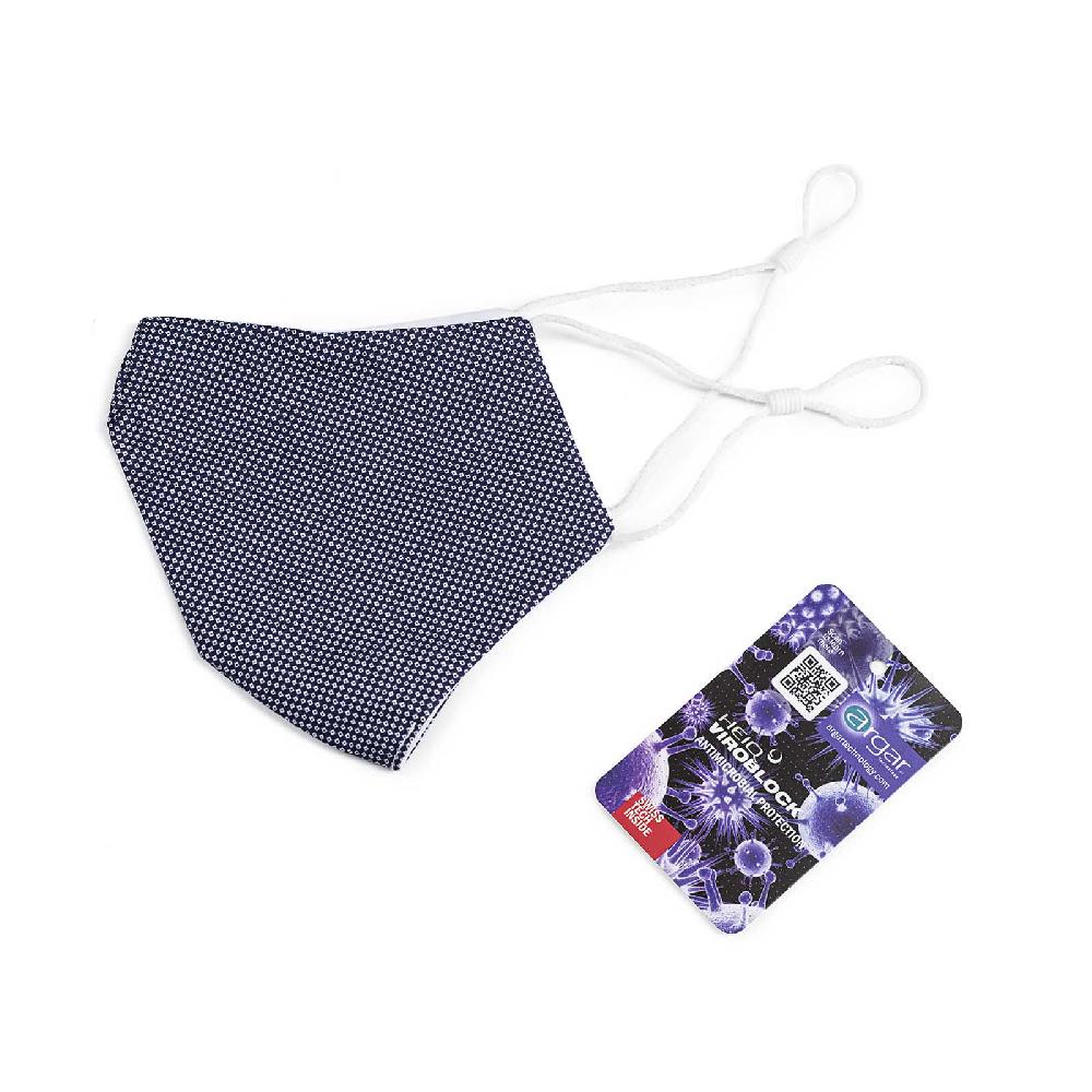 Rubinacci Mascherina Viroblock blu e bianca