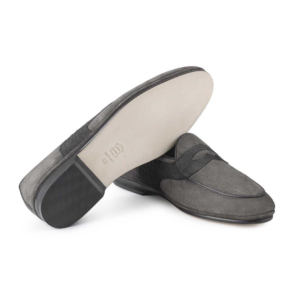 Rubinacci Mocassino Alaska Grigio