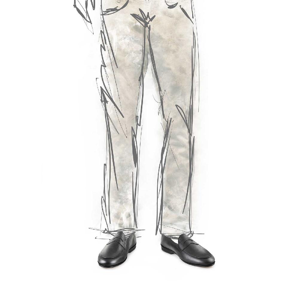 Rubinacci Mocassino In Cuoio Nero