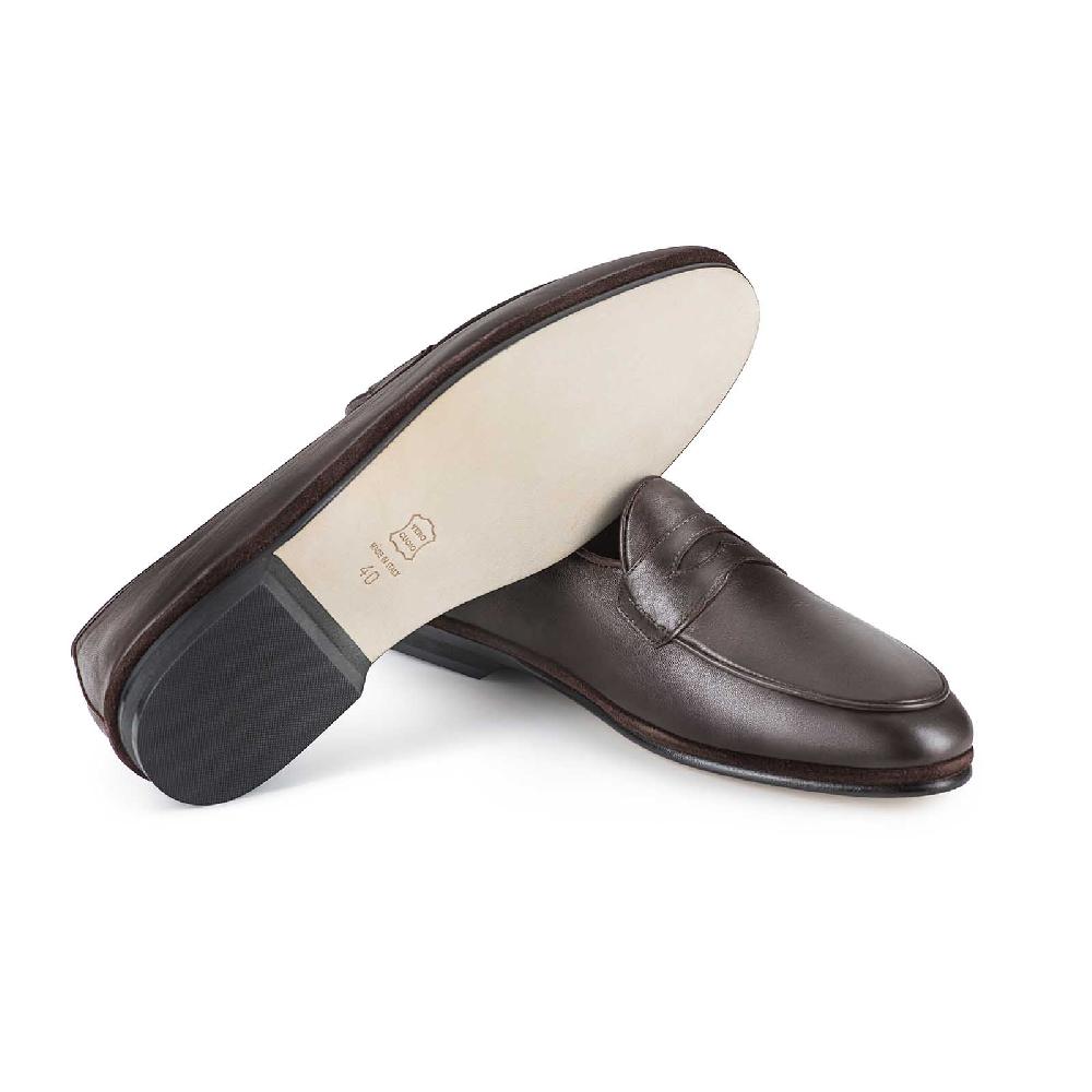 Rubinacci Mocassino In Cuoio Testa Di Moro