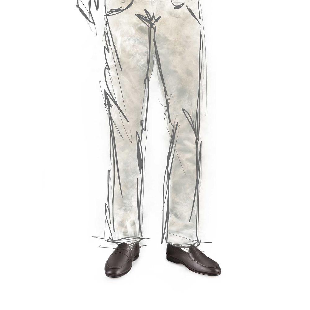 Rubinacci Mocassino In Cuoio Testa Di Moro