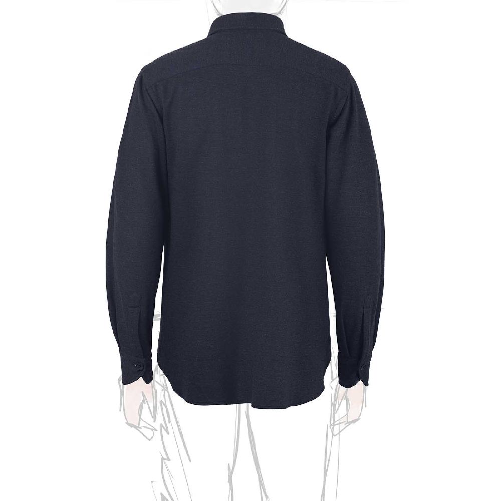 Rubinacci Overshirt In Cashmere Blu