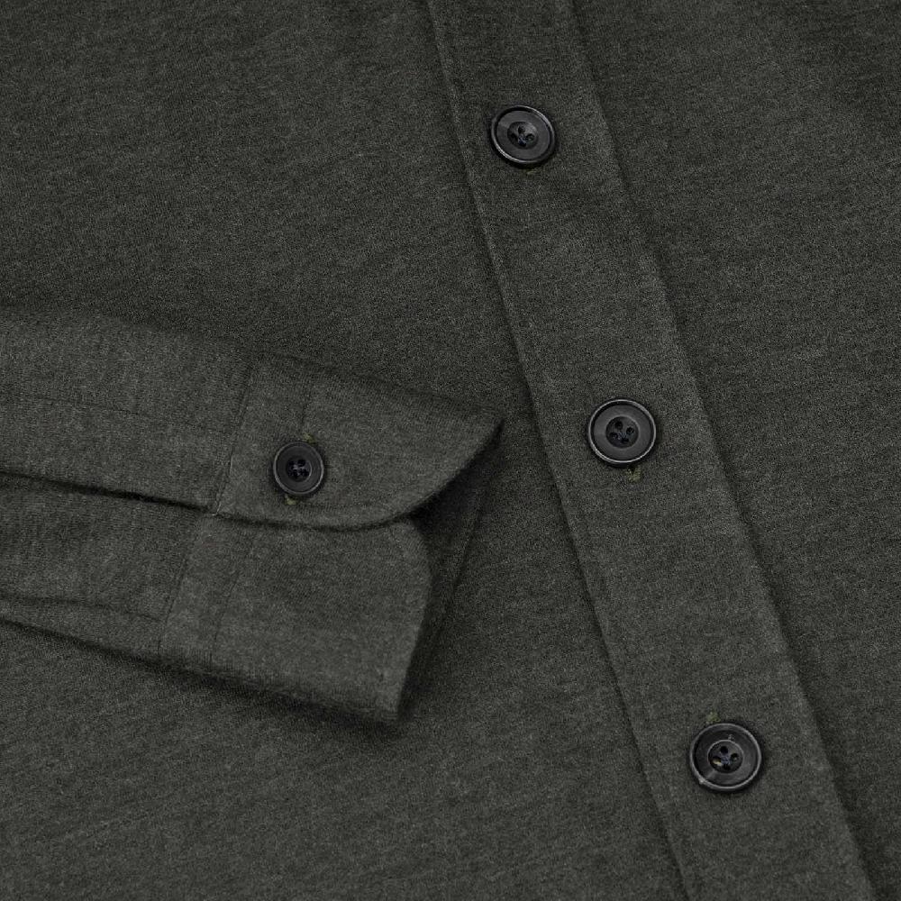 Rubinacci Overshirt In Cashmere Verde