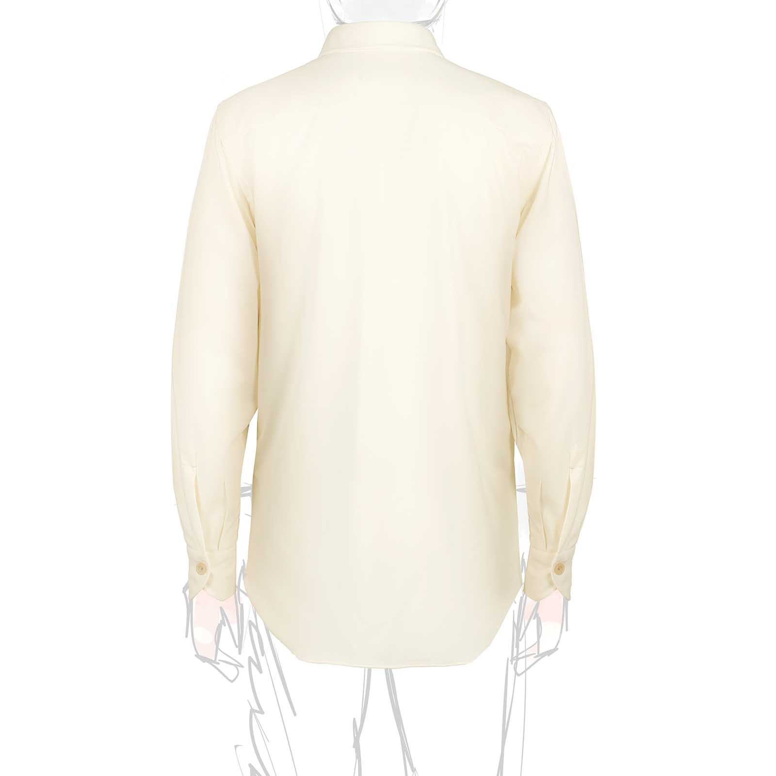 Rubinacci Overshirt In Lana Bianca