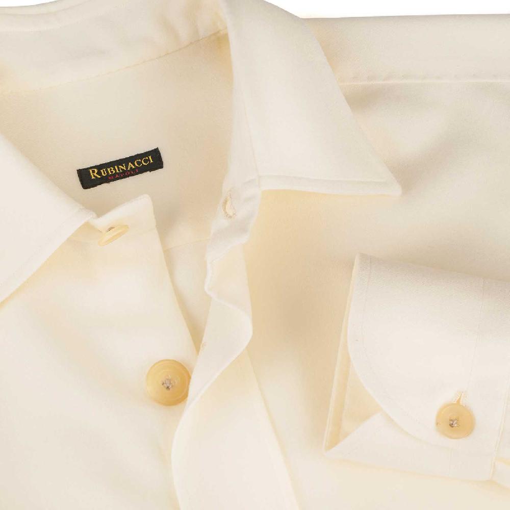 Rubinacci Overshirt In Lana Bianca