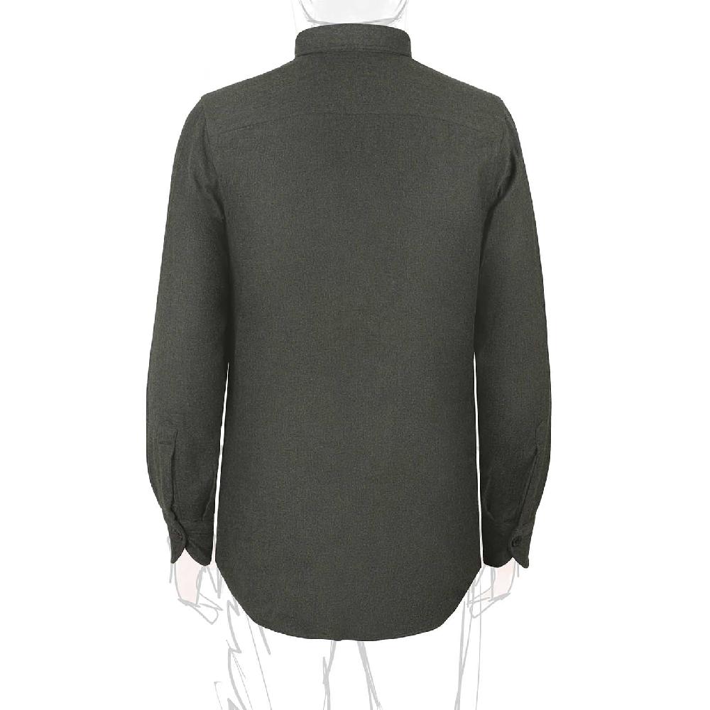 Rubinacci Overshirt In Lana E Seta Verde