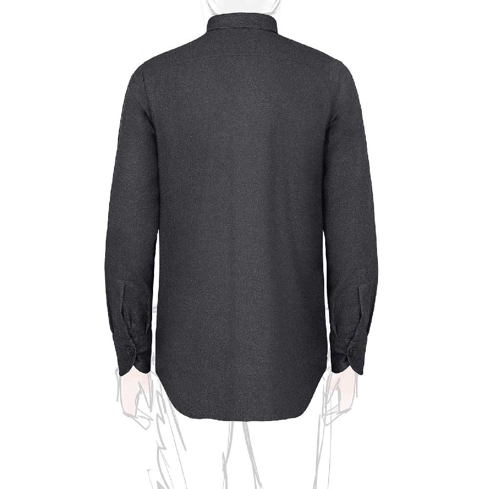 Rubinacci Overshirt In Lana Grigio