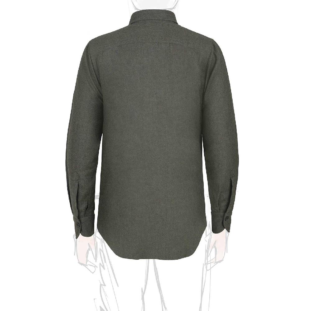 Rubinacci Overshirt In Lana Verde