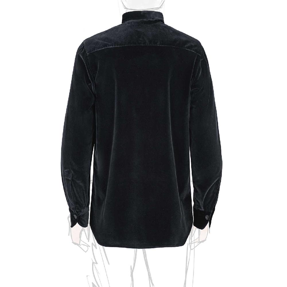 Rubinacci Overshirt In Velluto Nero