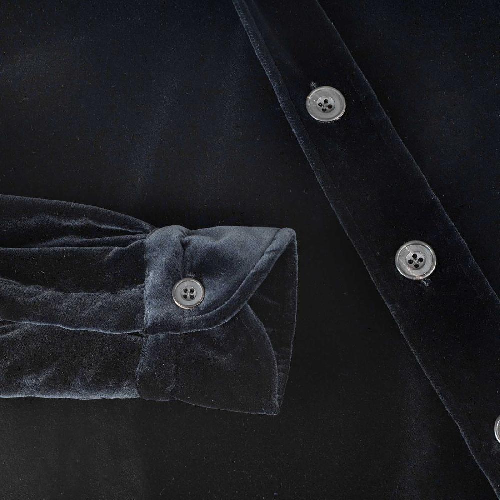 Rubinacci Overshirt In Velluto Nero