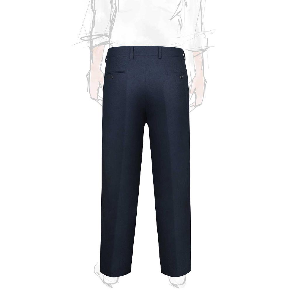 Rubinacci Pantalone 2 Pinces In Flanella Blu