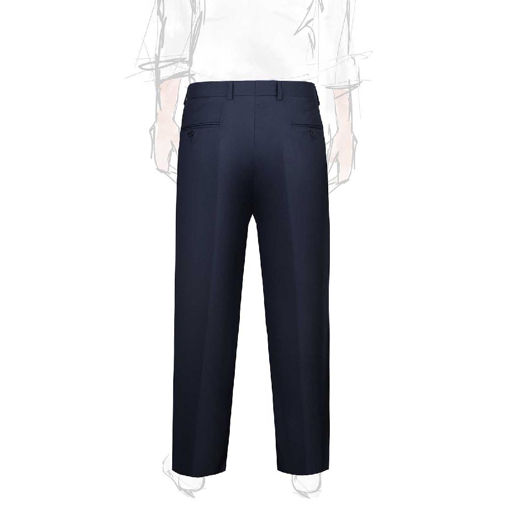 Rubinacci Pantalone 2 Pinces In Tasmania Blu