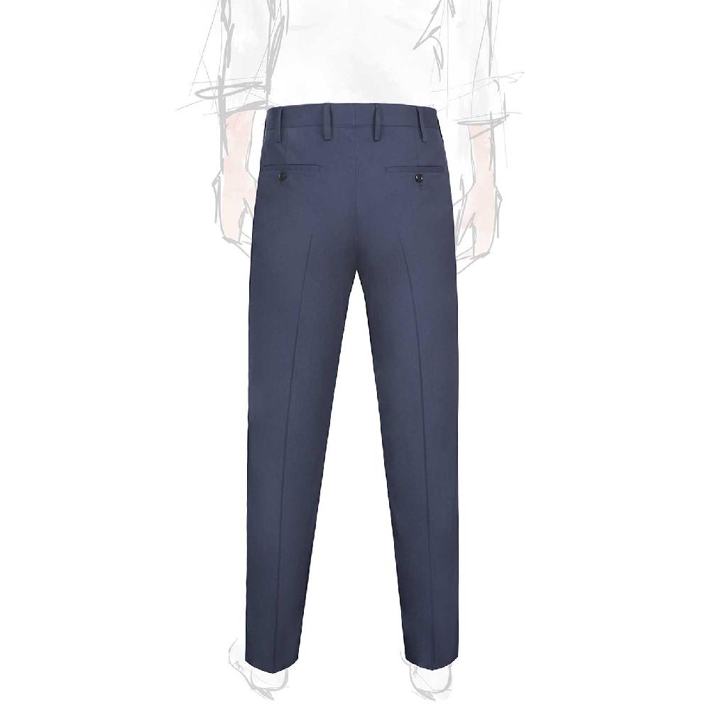 Rubinacci Pantalone Casual In Cotone Blu
