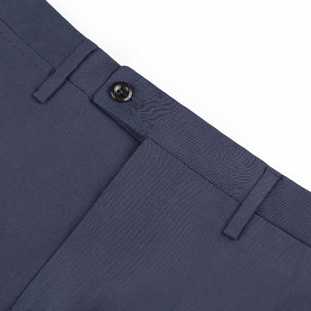 Rubinacci Pantalone Casual In Cotone Blu