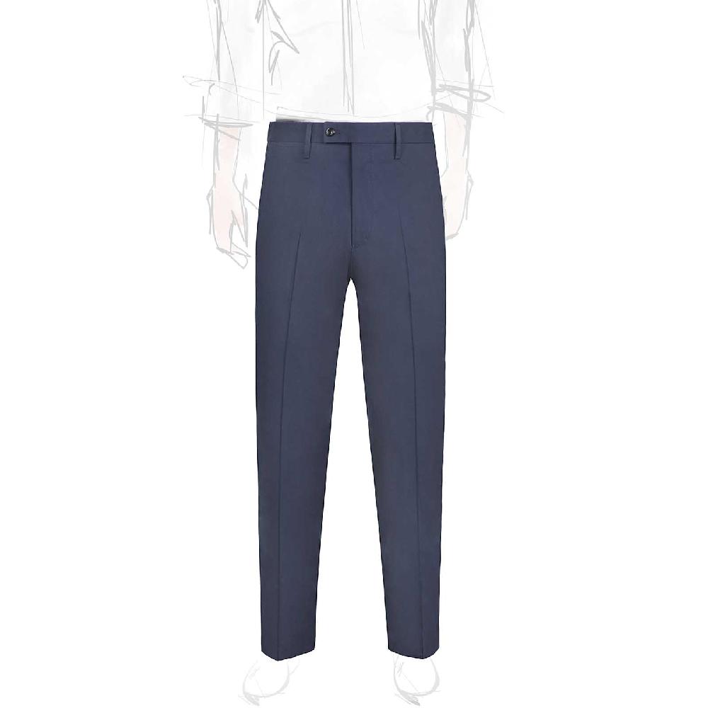 Rubinacci Pantalone casual in cotone blu
