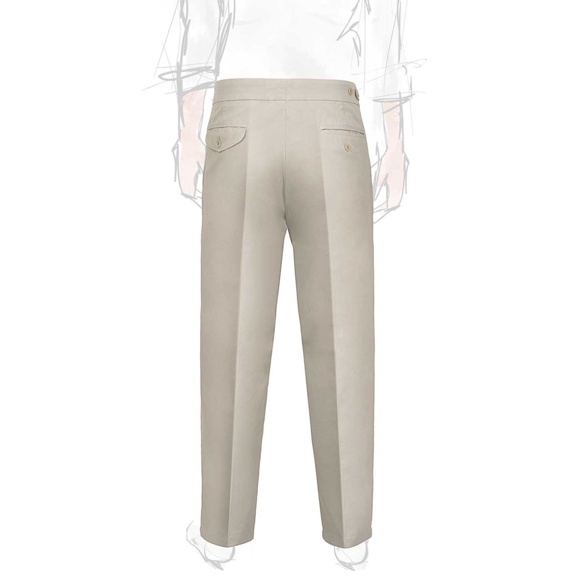 Rubinacci Pantalone Genny In Cotone Beige