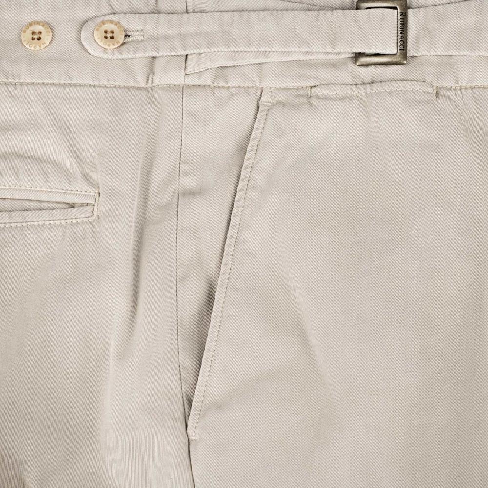 Rubinacci Pantalone Genny In Cotone Beige