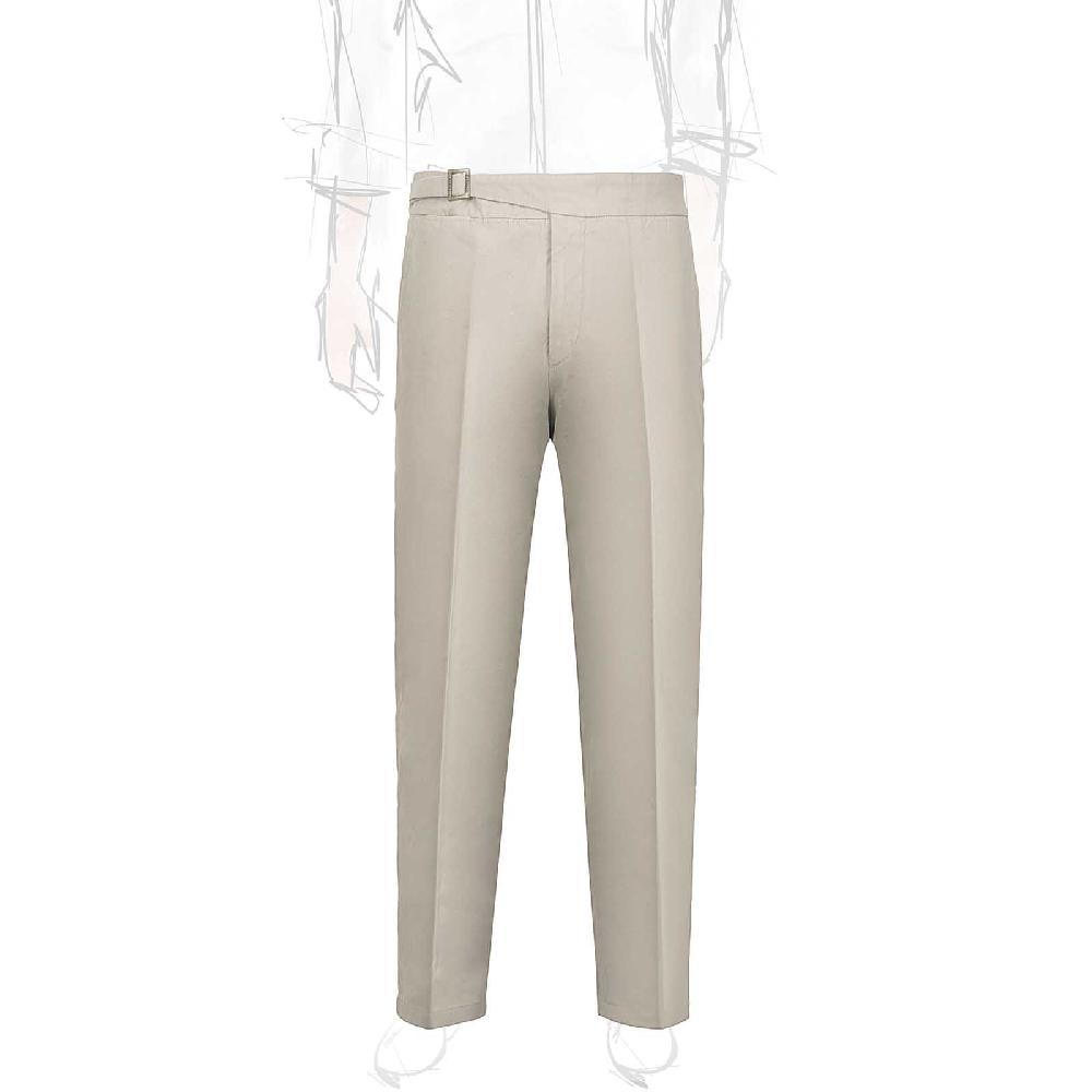 Rubinacci Pantalone genny in cotone beige