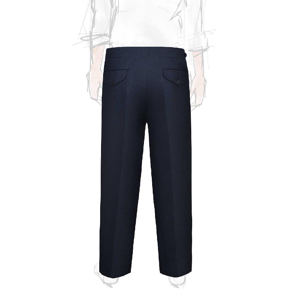 Rubinacci Pantalone Genny In Flanella Blu