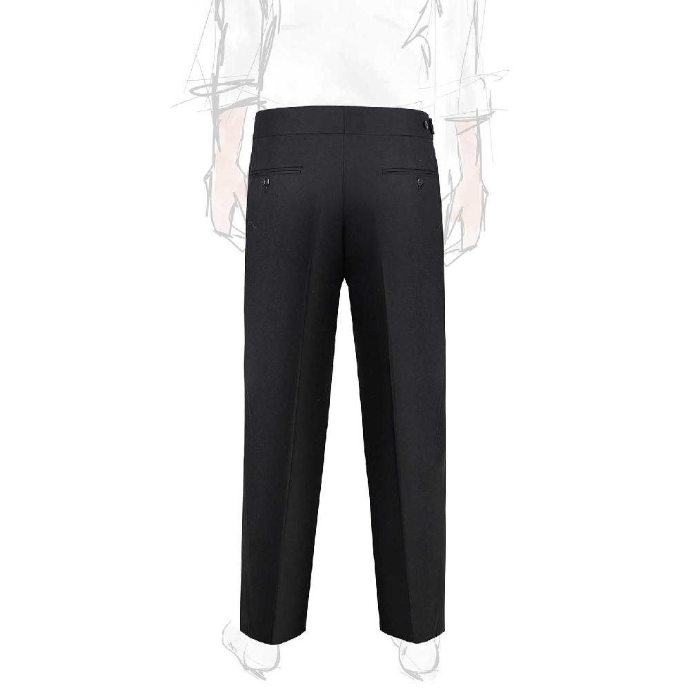 Rubinacci Pantalone Genny In Flanella Nero