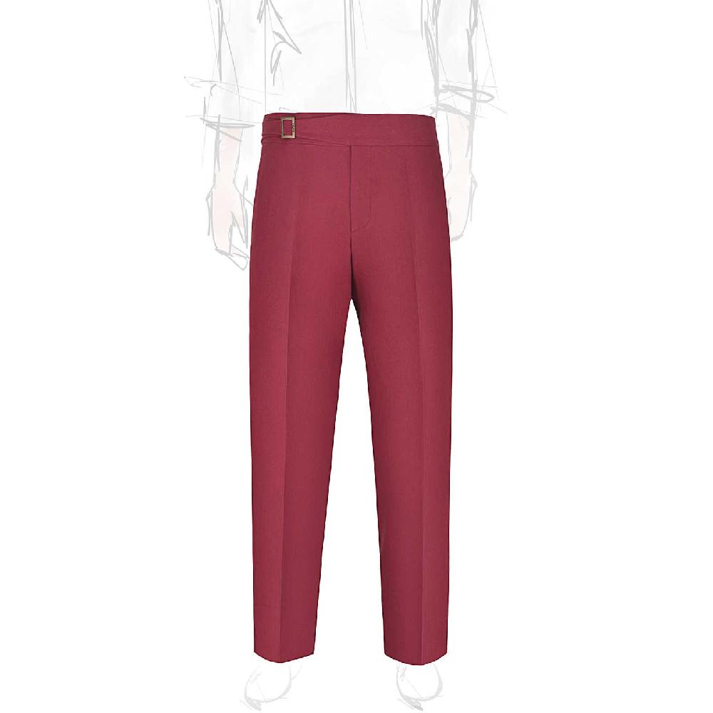 Rubinacci Pantalone genny in lino rosso