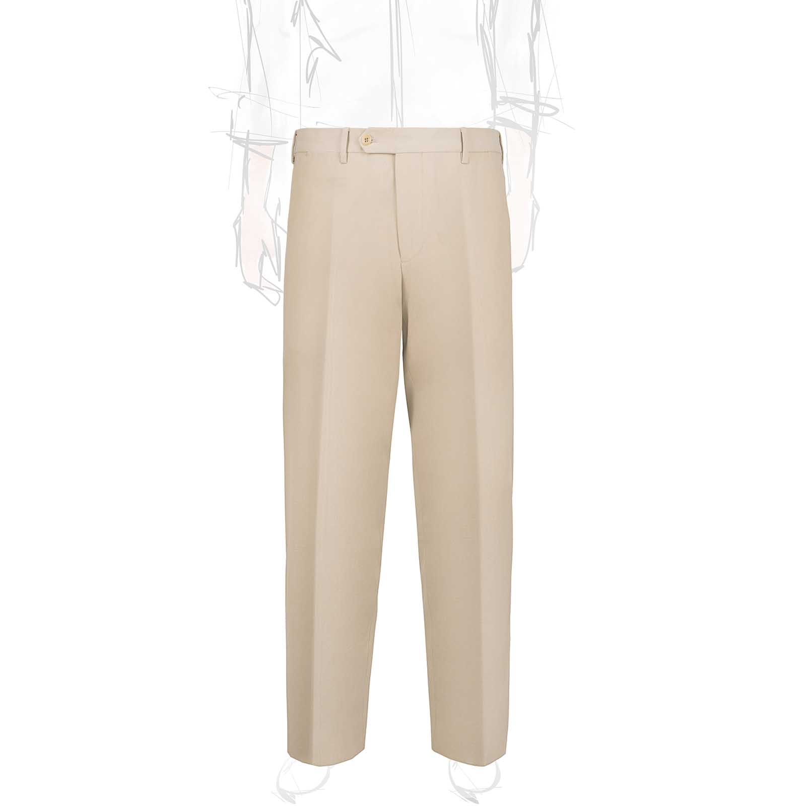 Rubinacci Pantalone in cotone beige
