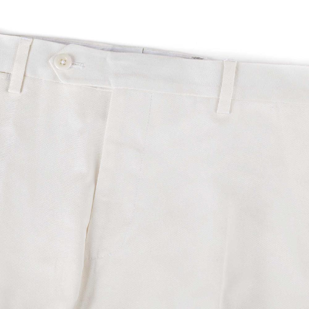 Rubinacci Pantalone In Cotone Bianco