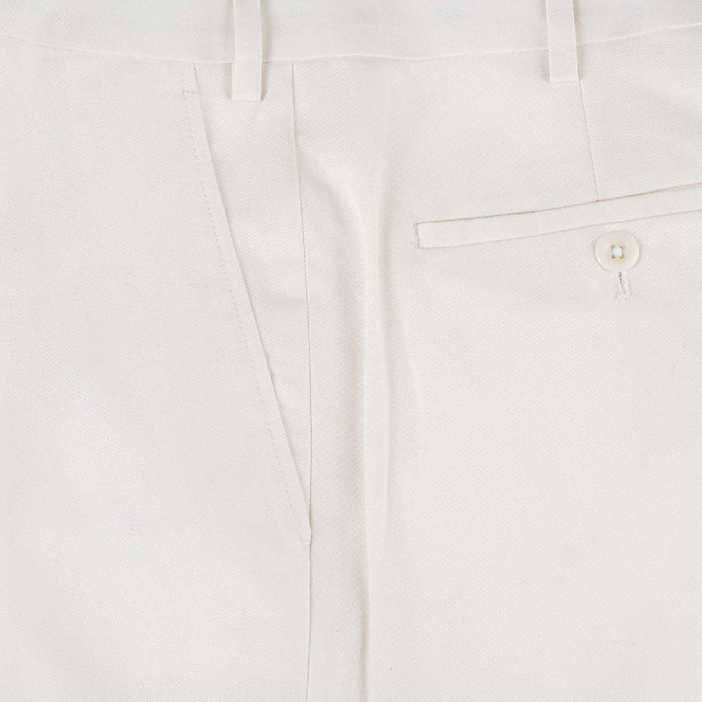 Rubinacci Pantalone In Cotone Bianco