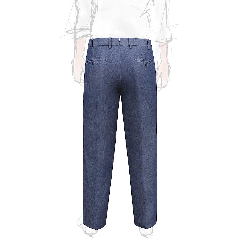 Rubinacci Pantalone In Cotone Jeans Scuro