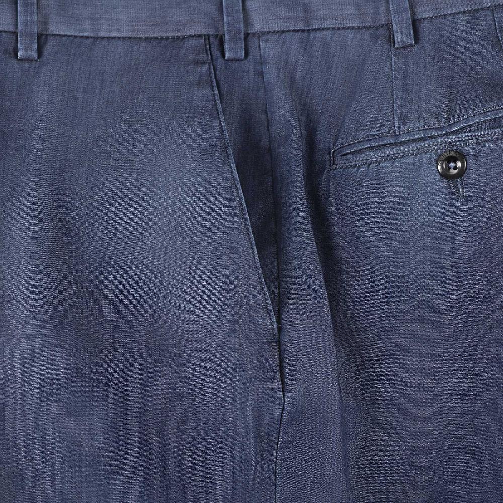 Rubinacci Pantalone In Cotone Jeans Scuro
