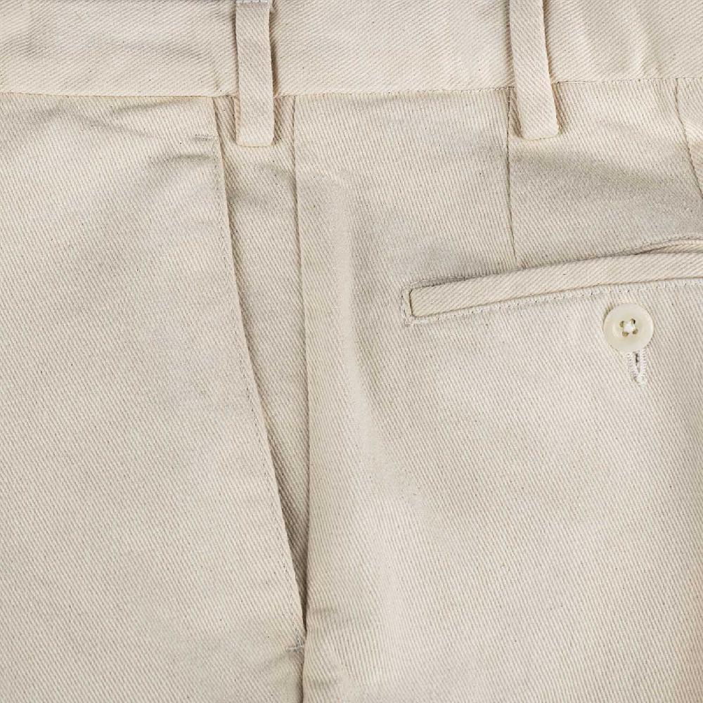 Rubinacci Pantalone In Cotone Panna