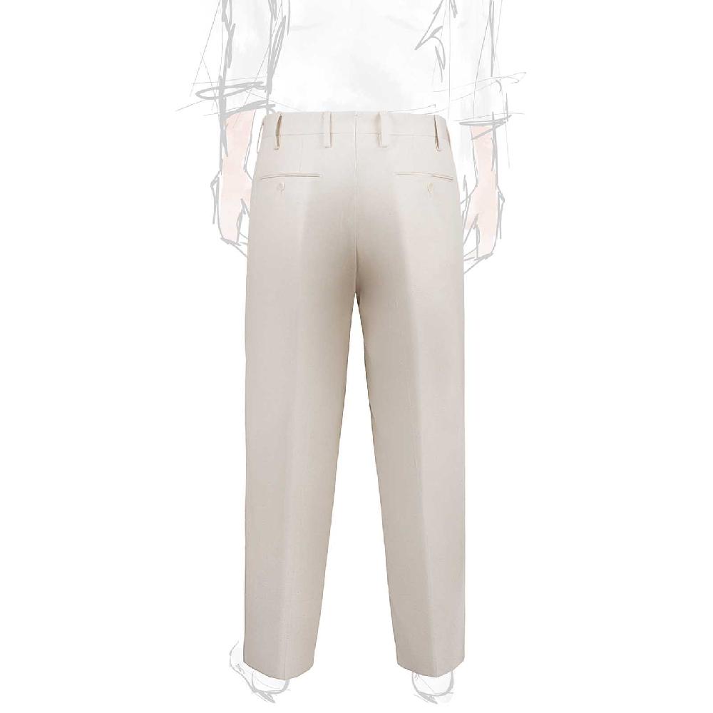 Rubinacci Pantalone In Cotone Panna