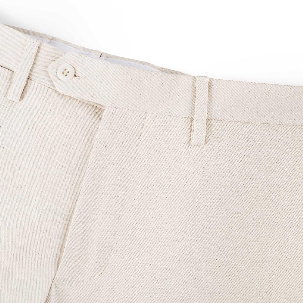 Rubinacci Pantalone In Cotone Panna